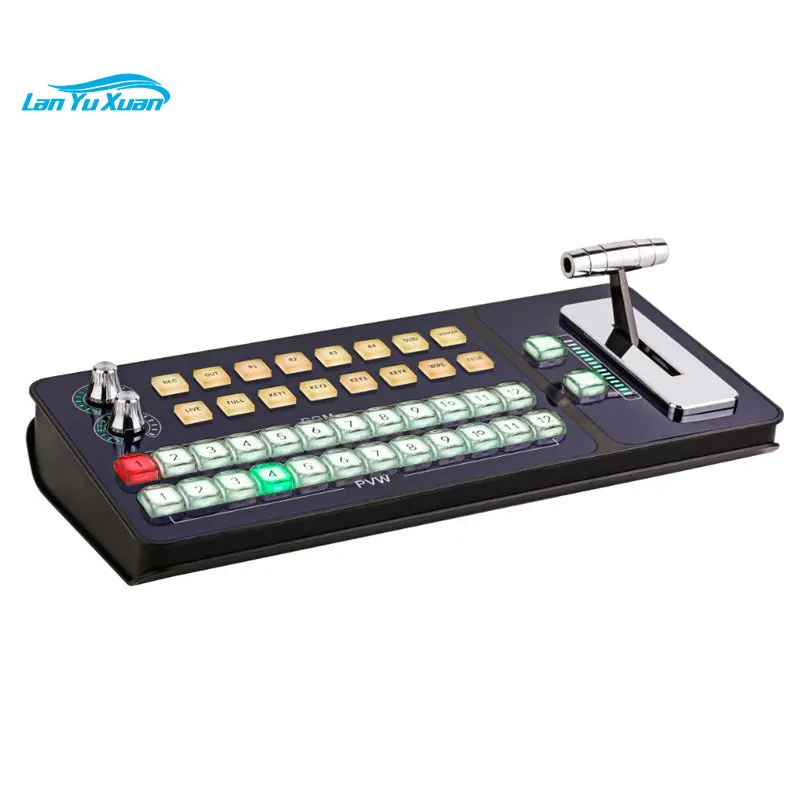 

Vmix Controller video Switcher Station T-bar Control Panel Live Console Education Recording Broadcasting Guide Keyboard