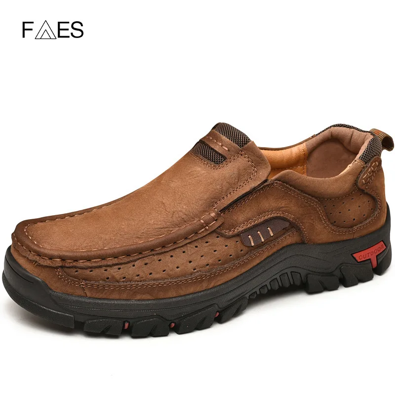 

Mountaineering shoes outdoor shoes 2022 spring new large leather men's shoes fashion men's sports casual shoes men's shoes