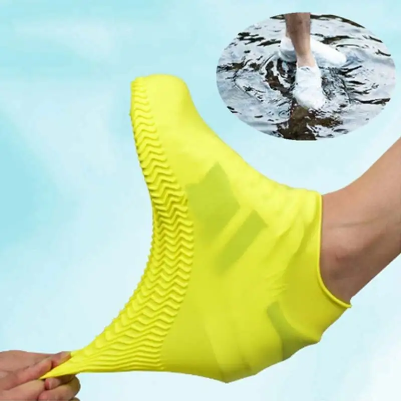 

liuliu Vintage Rubber Boots Reusable Latex Waterproof Rain Shoes Cover Non-Slip Silicone Overshoes Boot Covers Unisex Shoes Acce