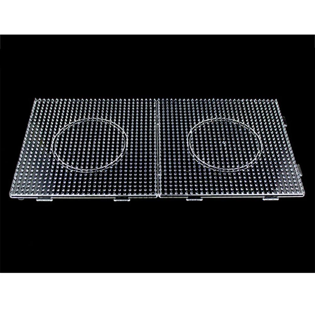 

Beads Fuse Pegboards Bead Board Boards Craft Diy Large Kids Pegboard Square Clear Giant Perler Kit Plastic Template Tray Fusion