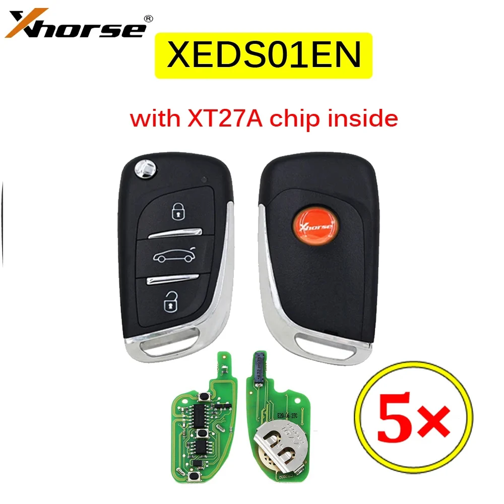 5 шт./лот Xhorse XEDS01EN VVDI супер пульт дистанционного управления с чипом XT27 XT27A66