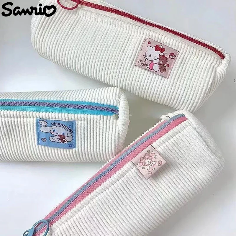 

Sanrio Hello Kitty Pencil Case Large Capacity Simple Kawaii Cinnamoroll My Melody Cartoon Case Pouch Office Students Kid Supplie