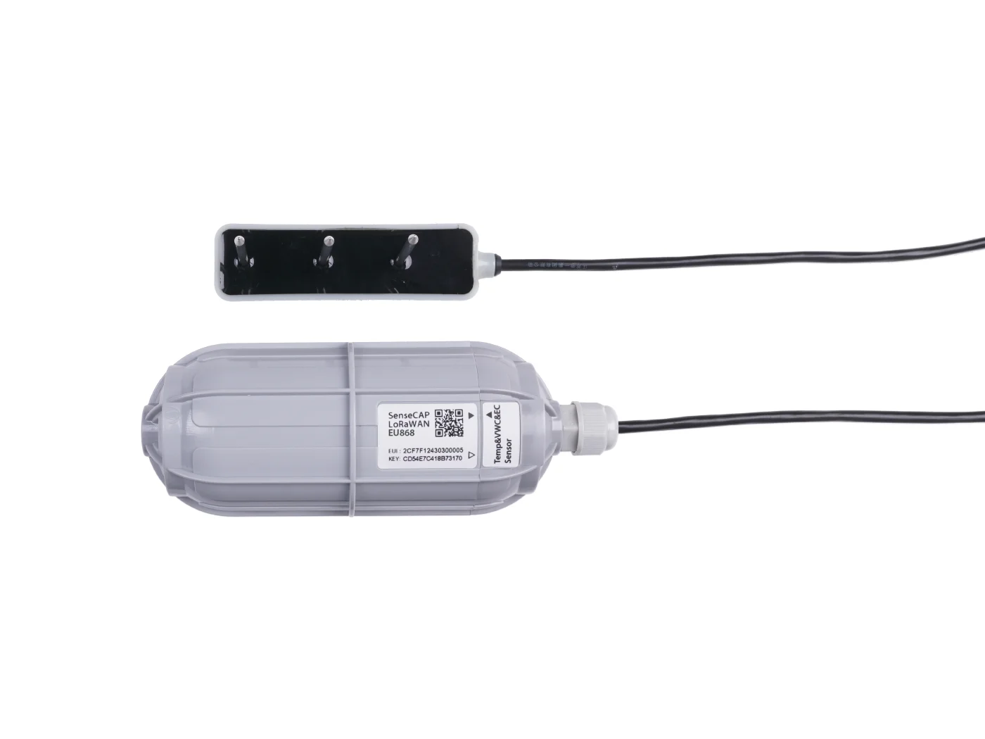 Беспроводная температура почвы seeed SenseCAP датчик VWC и EC-LoRaWAN AS923 -MT20