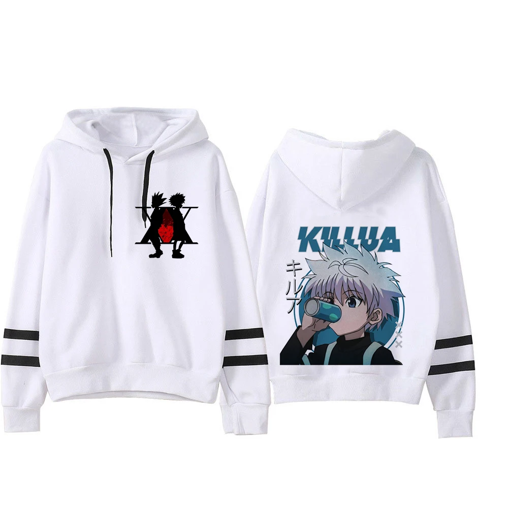 Толстовка унисекс с капюшоном Hunter X Мужская Уличная одежда Killua Zoldyck Devil Eye кавайная