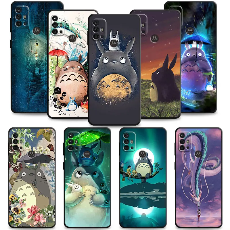 

Coque Shockproof Anime Cute Ghibli For Motorola G9 Play One Fusion Edge 20 Lite G22 G30 G60 G9 Plus G31 G200 5G G9 power G52 G8