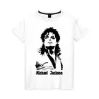 Женская футболка хлопок Michael Jackson