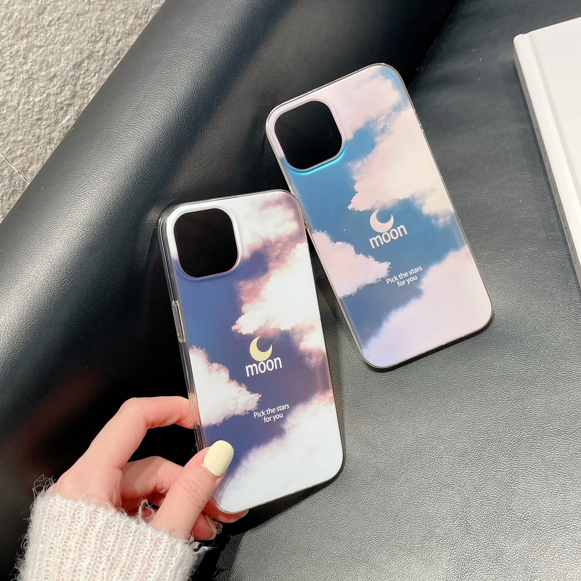 

Applicable to Wholesale and Retail of iPhone14 Double-sided Coated Marble Sanded Mobile Phone Shell 13Pro Side Frosted Shell