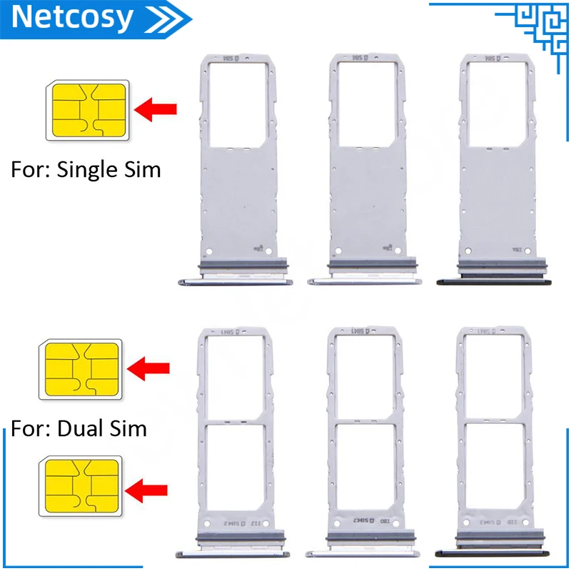 Лоток для SIM-карты для Samsung Galaxy Note 10 N970, слот для SIM-карты, запасные части
