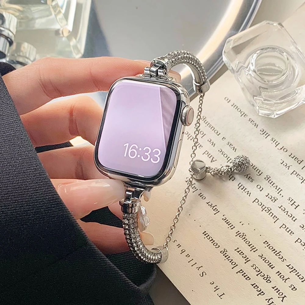 

Браслет из нержавеющей стали для iWatch 6 3 4 5 se 38 42 мм 44 40 мм