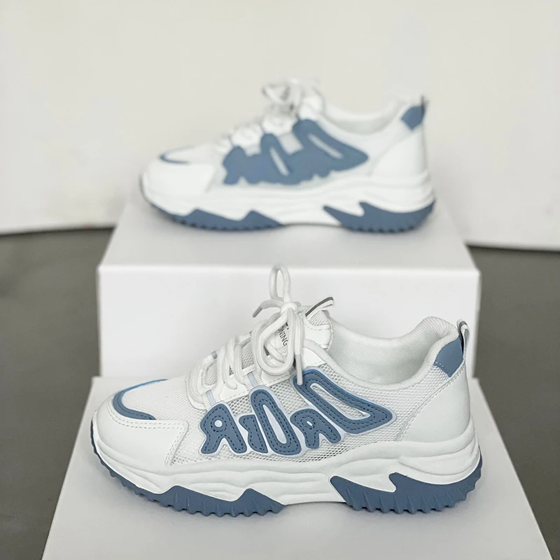 

Ladies 2022 Spring/Summer New Sneakers Fashion Luxury Elegant Running Flat Lace Low-Top Vulcanized Casual Shoes