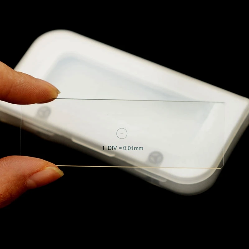 Микрометр калибровочная линейка для микроскопа окулярная сетка 0 01 мм Прямая