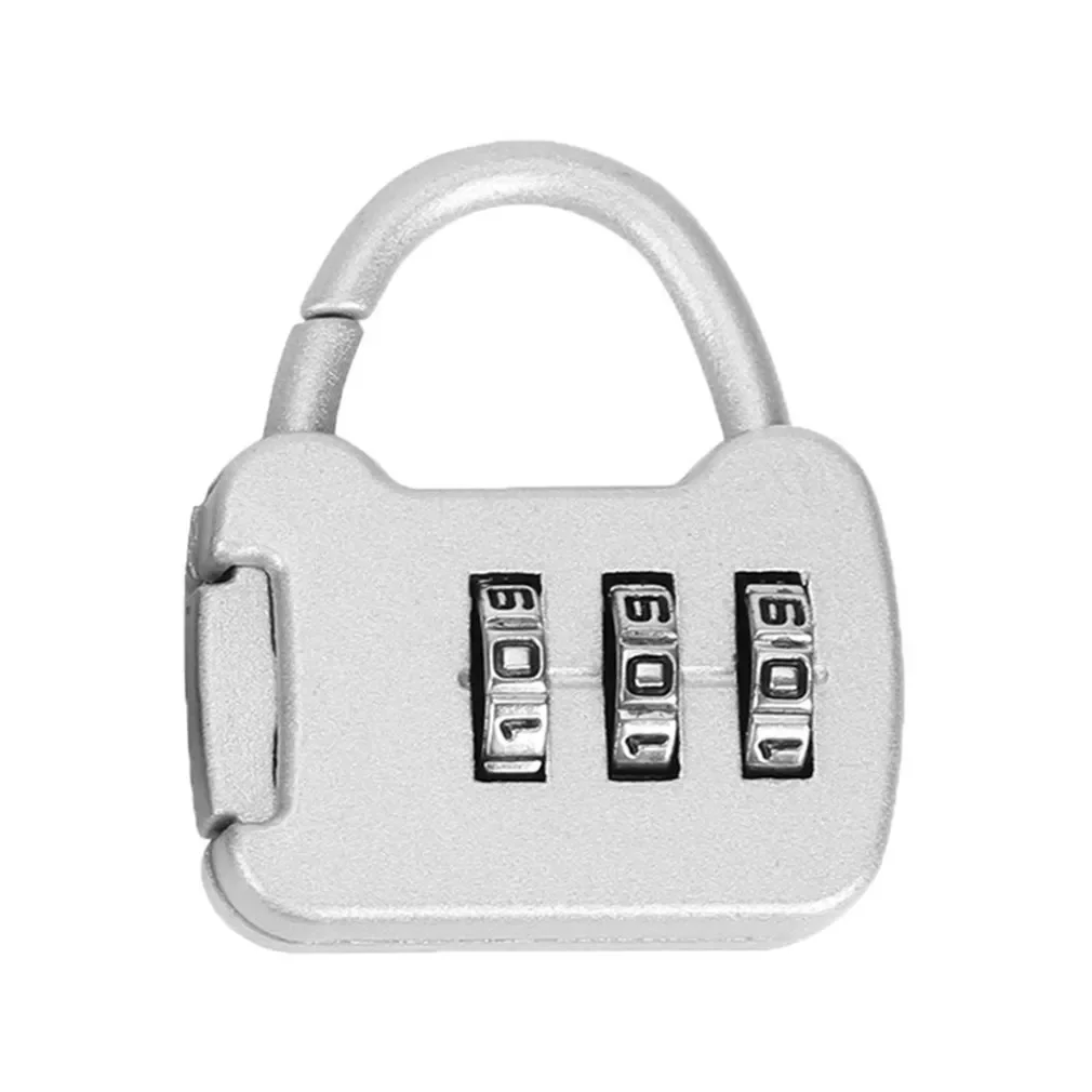

1pc 3 Digit Code Combination Password Lock Mini Portable Travel Luggage Case Safety Lock Zinc Lock Backpack