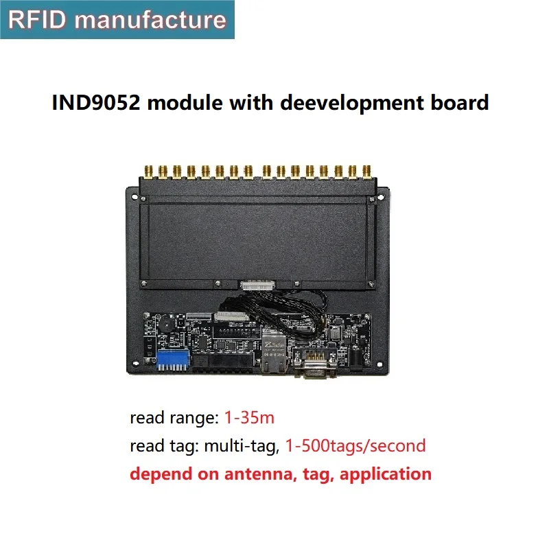 16ports long reading range multiple tag uhf rfid reader with development-board TCP/IP rs232 for library book management | Безопасность и