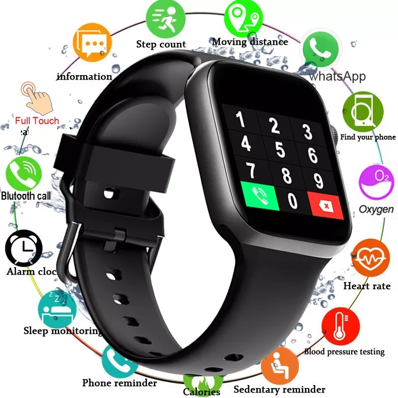 

2022New T500 Smart Watch Bluetooth Call Fitness Tracker Heart Rate Full Touch Smartwatch Music Control for Men Women PK IWO 13 P
