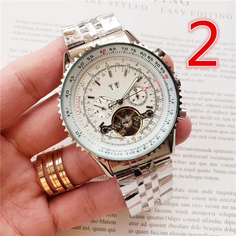 

Top AAA brand stainless steel watch luxury men's high-quality automatic machinery leisure waterproof watch BD1
