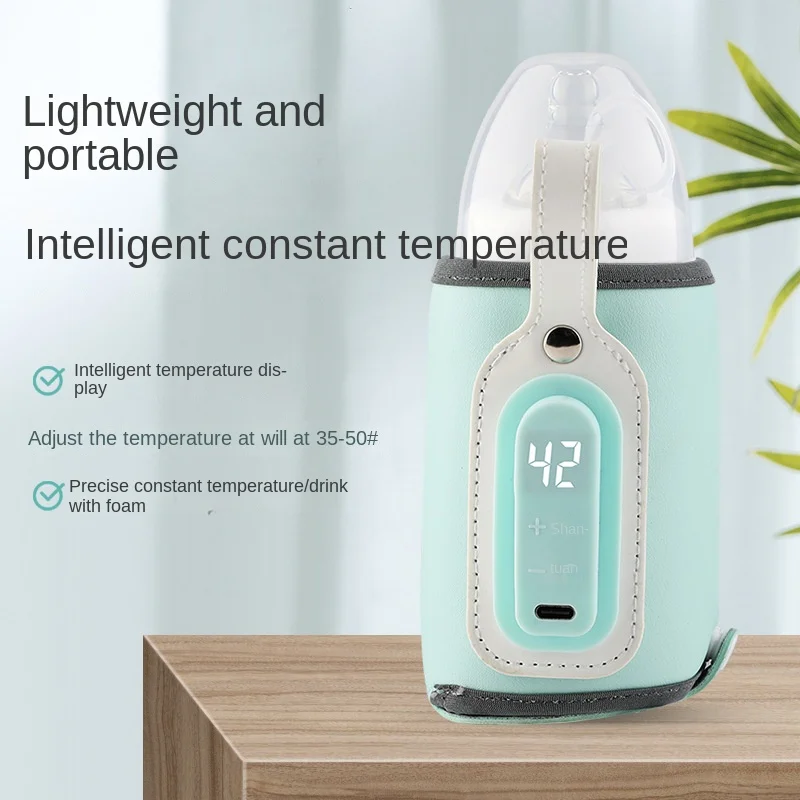 

Type-C Milk Water Warmer Travel Stroller Insulated Bag Baby Nursing Bottle Heater 3 Speed Adjustment Portable Breast Milk Heat