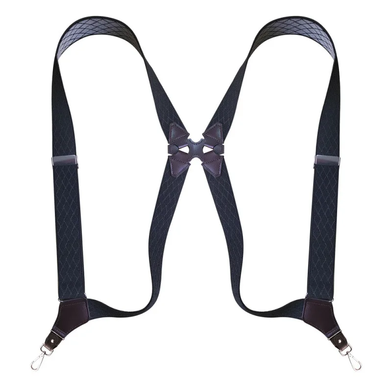 

British Style Work Hook Shoulder Strap Retro Color Adjustable Size Metal Button Men's Trousers Convenient And Fast