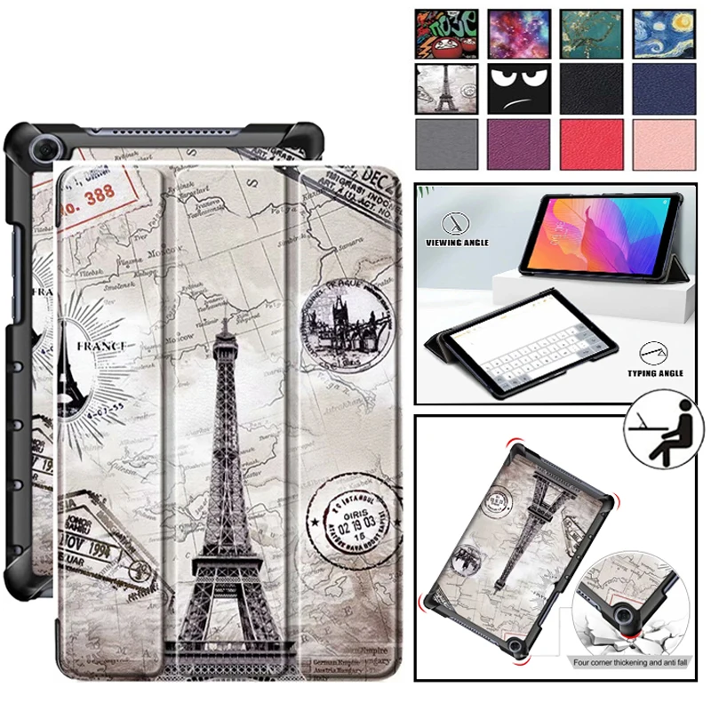 

Pu Leather Case for Huawei Matepad T10s T10 10.4 Pro 10.8 Mediapad T3 T5 M5 Lite 10 8.0 M6 10.8 8.4 Smart Cover Tablet Funda