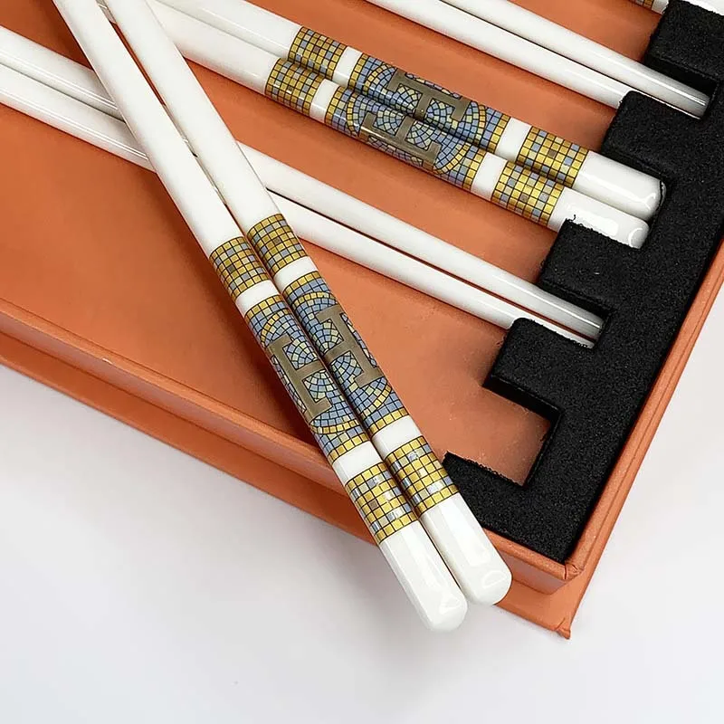 Скидка 6 пар/набор, керамические палочки для еды Цена 6 пар/набор, керамические палочки для еды