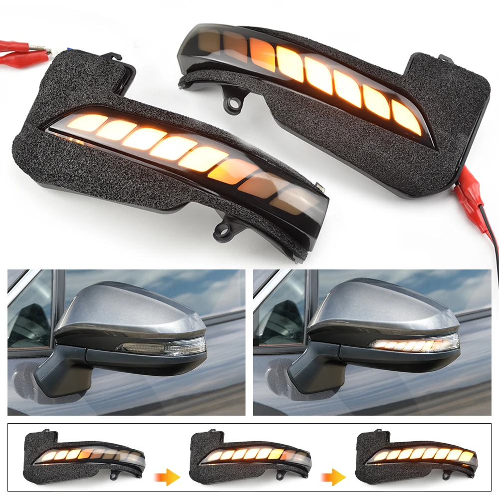 

New Dynamic Turn Signal Light LED Side Mirror Sequential Indicator Blinker Lamps For Toyota Hilux Fortuner Innova Car Styling