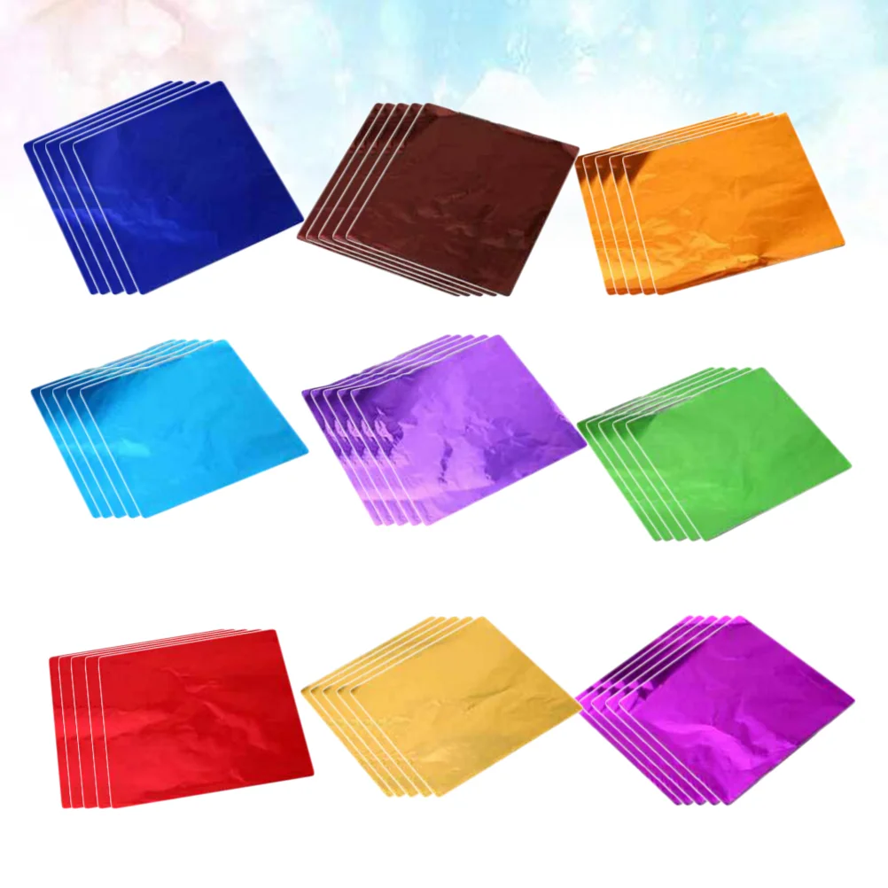 

Paper Wrappers Candy Tinmetallic Aluminum Sheets Chocolate Squares Bbqcrafts Wrapping Wrap Packing Birthday Square Tissue