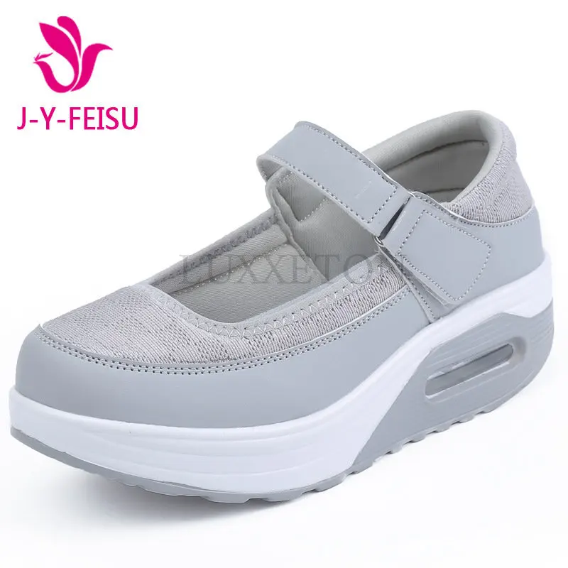 Women's Summer Shoes 2023 New Shallow Round Toe Ladies Hook&Loop Casual Shoes 35-43 Large-Sized Female Platform Comfy Sneakers