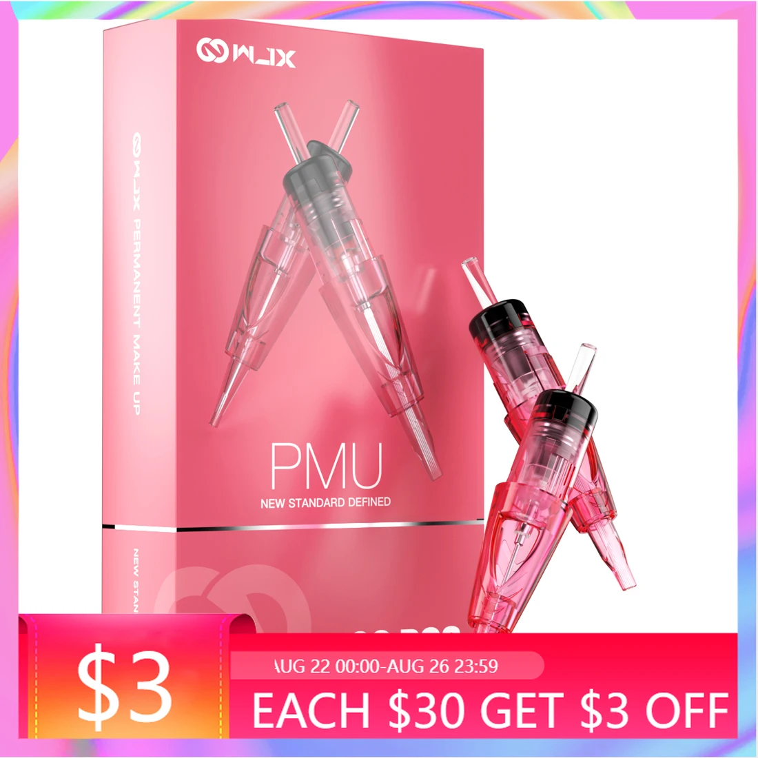 WJX 20 шт. Профессиональные Стерилизованные картриджи для перманентного макияжа PMU