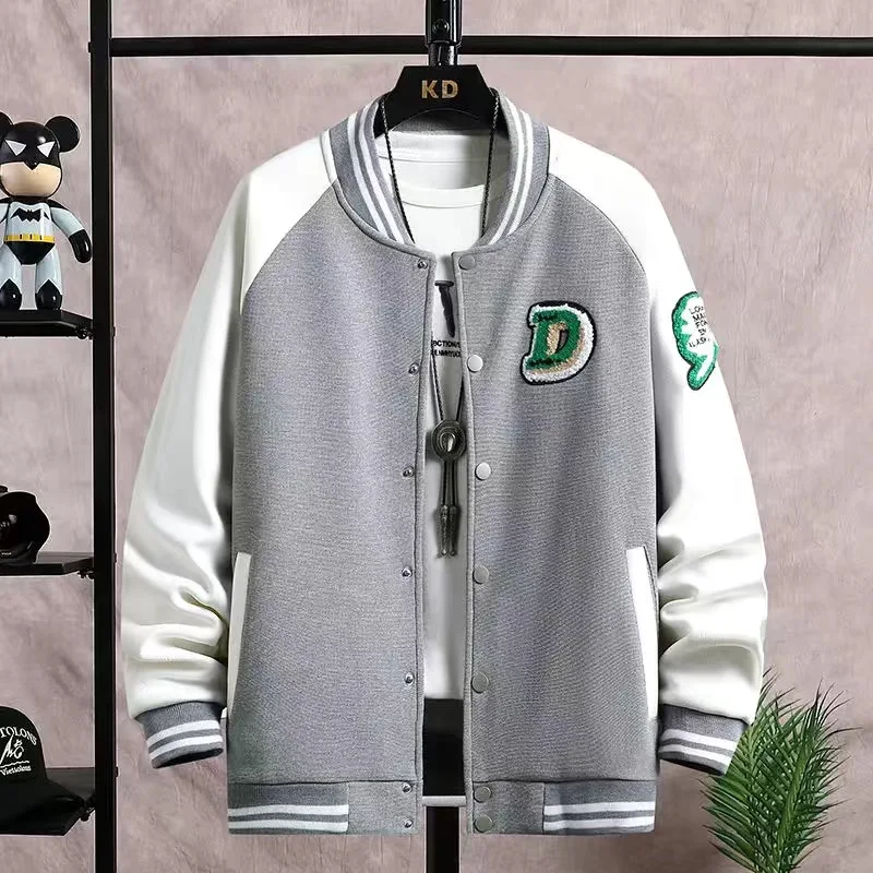 

2023 American Alphabet Baseball Jersey Unisex Spring and Autumn Coat Trendy Loose Jacket