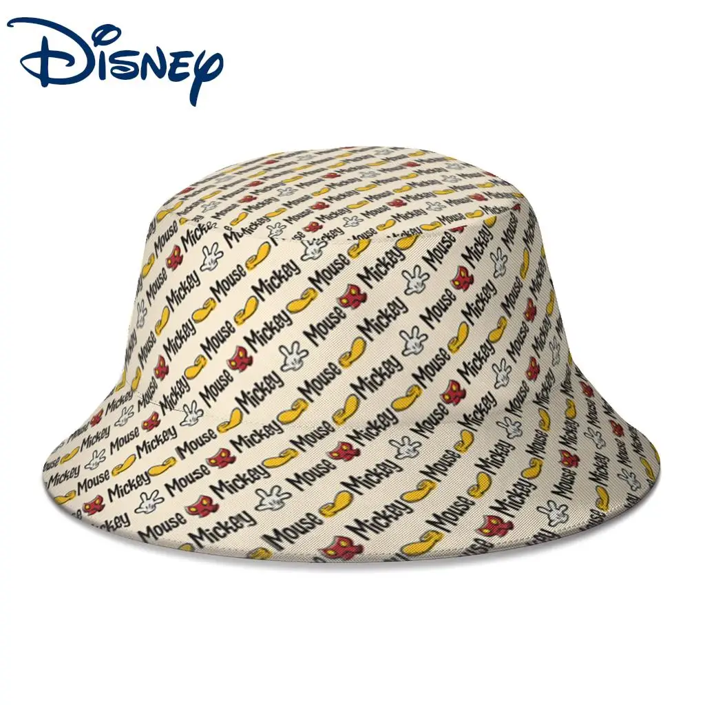 

Summer Main Mickey Shorts Icon Pattern Bucket Hats for Women Men Disney Beach Foldable Bob Fishing Fisherman Hat Fedoras Cap