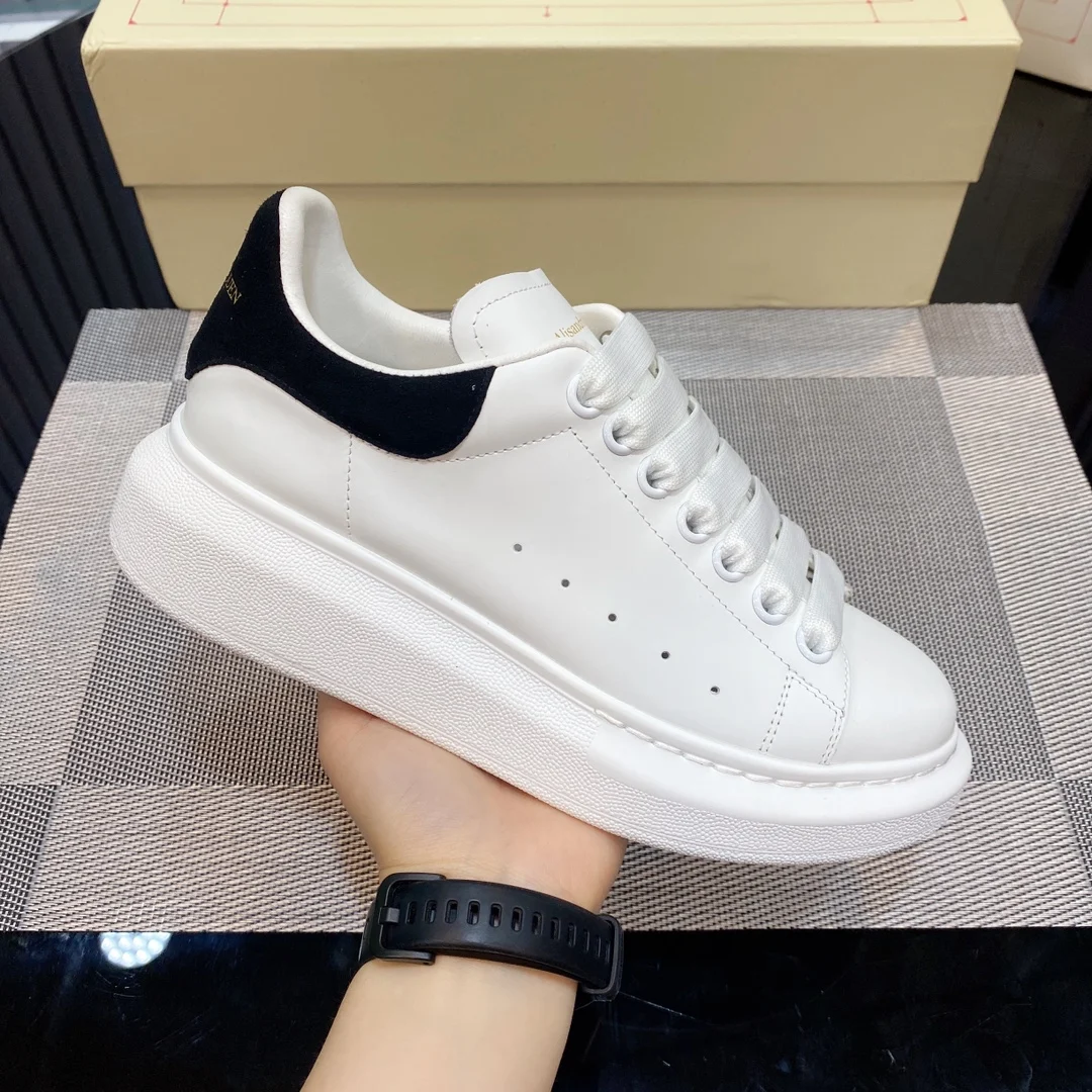 Мужские повседневные кроссовки высокого качества из натуральной кожи женские