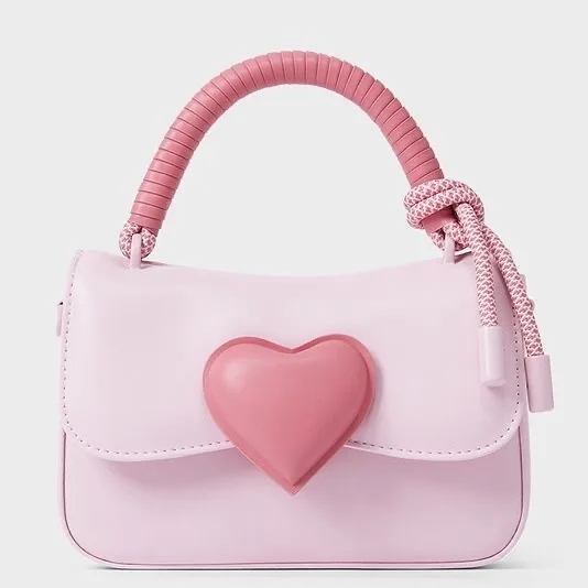 Женские кошельки через плечо с бантом сумочки в форме сердца дизайнерский