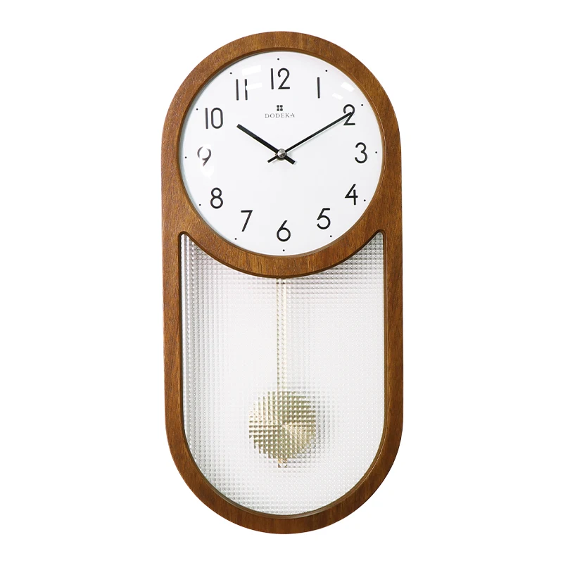 

Wooden Japanese Wall Clock Mechanism Vintage Numbers Personalised Wall Clock Battery Pendulum Horloge House Decoration OC50GZ