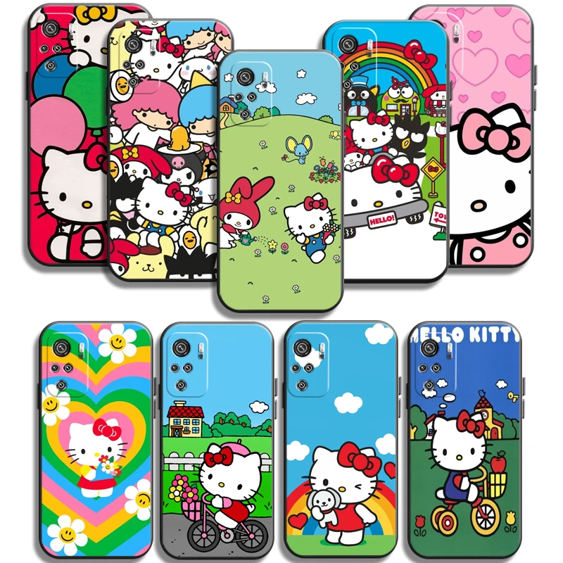 

Hello Kitty 2022 Phone Cases For Xiaomi Redmi 9 9AT 9T 9A 9C Redmi Note 9 9S 9 Pro 5G Carcasa Funda Coque Back Cover