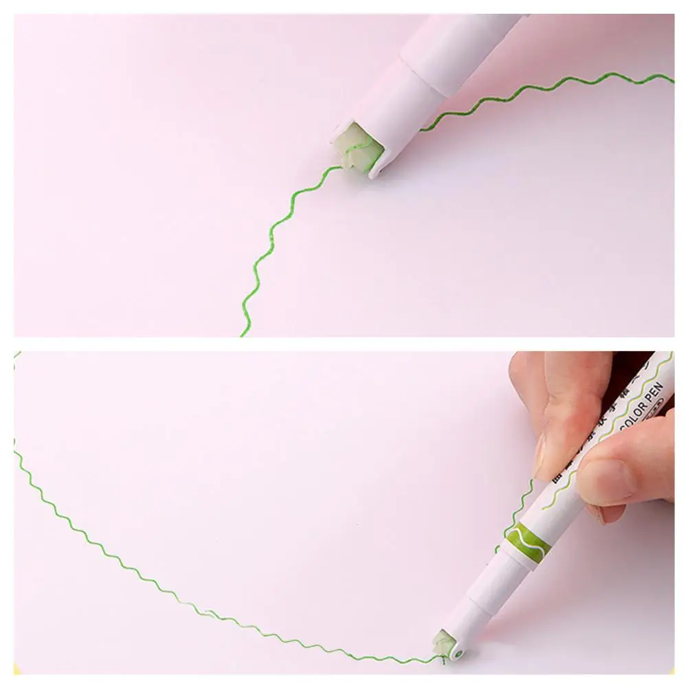 

Флуоресцентная ручка, долговечная изогнутая ручка, привлекательная ручка «сделай сам», Модная тонкая ручка