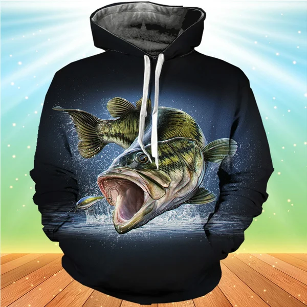 2023 New Arrival Fishing Pattern Fashion 3d Sweatshirt Carp Fish Men Women Print Hoodies pullover Tops