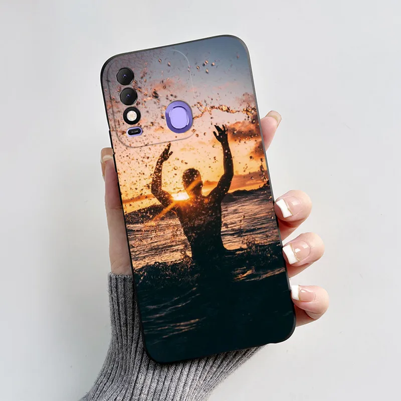 Чехол для Tecno Spark 8 чехол Spark8 Pro KG8 с милым любовным сердцем Мягкая силиконовая