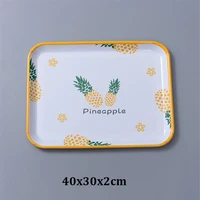 tea breakfast bread snack storage trays plastic dessert serving tray square accessories cosmetics dish kitchen organizer
