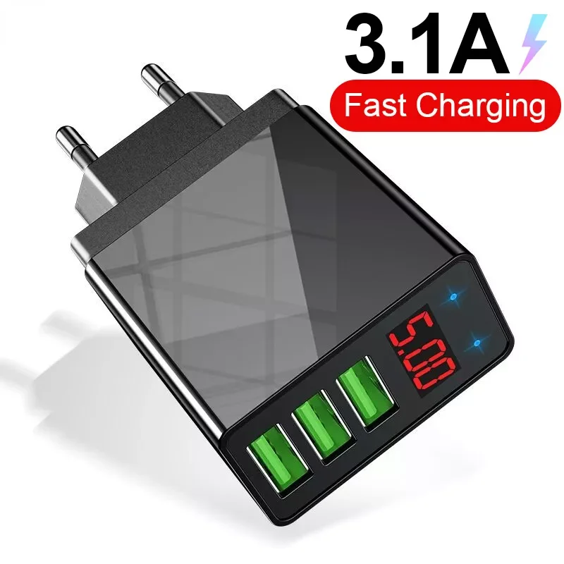 

Charger 3.04.0 USB Charger Tablet EU US Plug Wall Mobile Charger Adapter Fast Charging Adapter