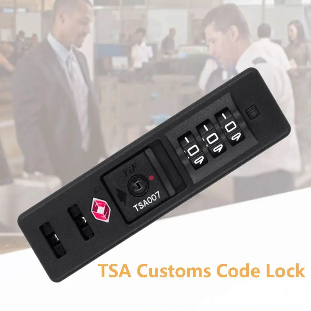 Portable Weatherproof Hardware Luggage TSA Customs Code Lock Anti-theft 3 Digit Password Lock Safely Code Lock