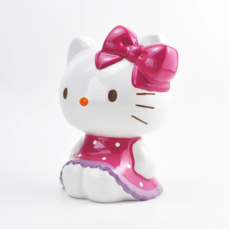 Кавайная экшн-фигурка Hello Kitty игрушка мультяшный Кот керамическая копилка аниме