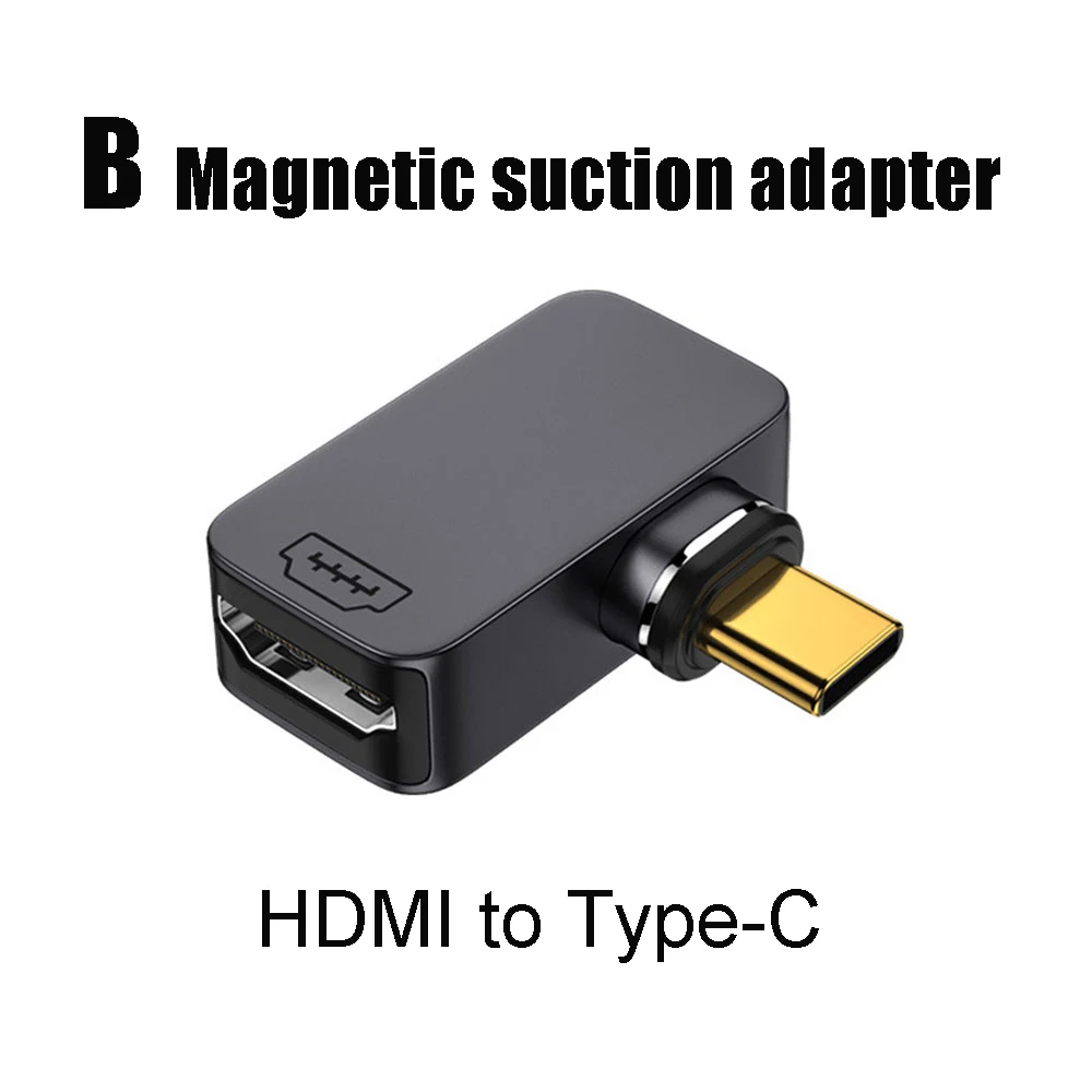 1 шт. адаптер с магнитным всасыванием типа C на Minidp/hdmi/vga/dp/rj45 4K 60 Гц