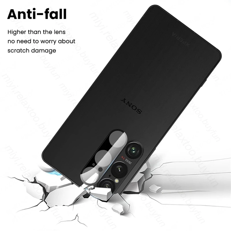 Для Sony Xperia 1 VI 5G Case 3 шт 3D изогнутая Защита объектива камеры закаленное стекло Xperia1VI