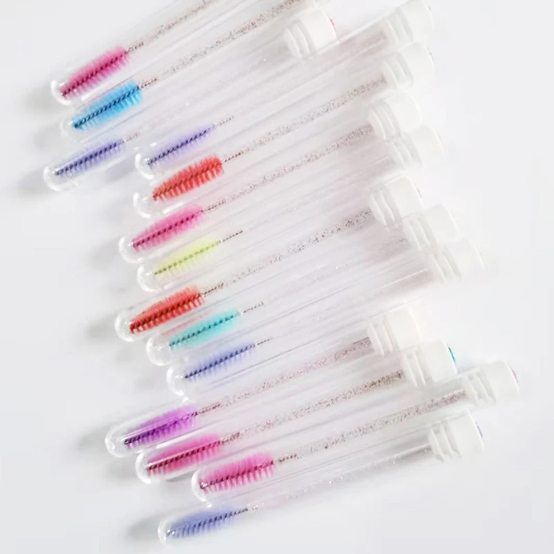 Косметическая Кисть Для Туши С Расческой. Индивидуальная Красочная