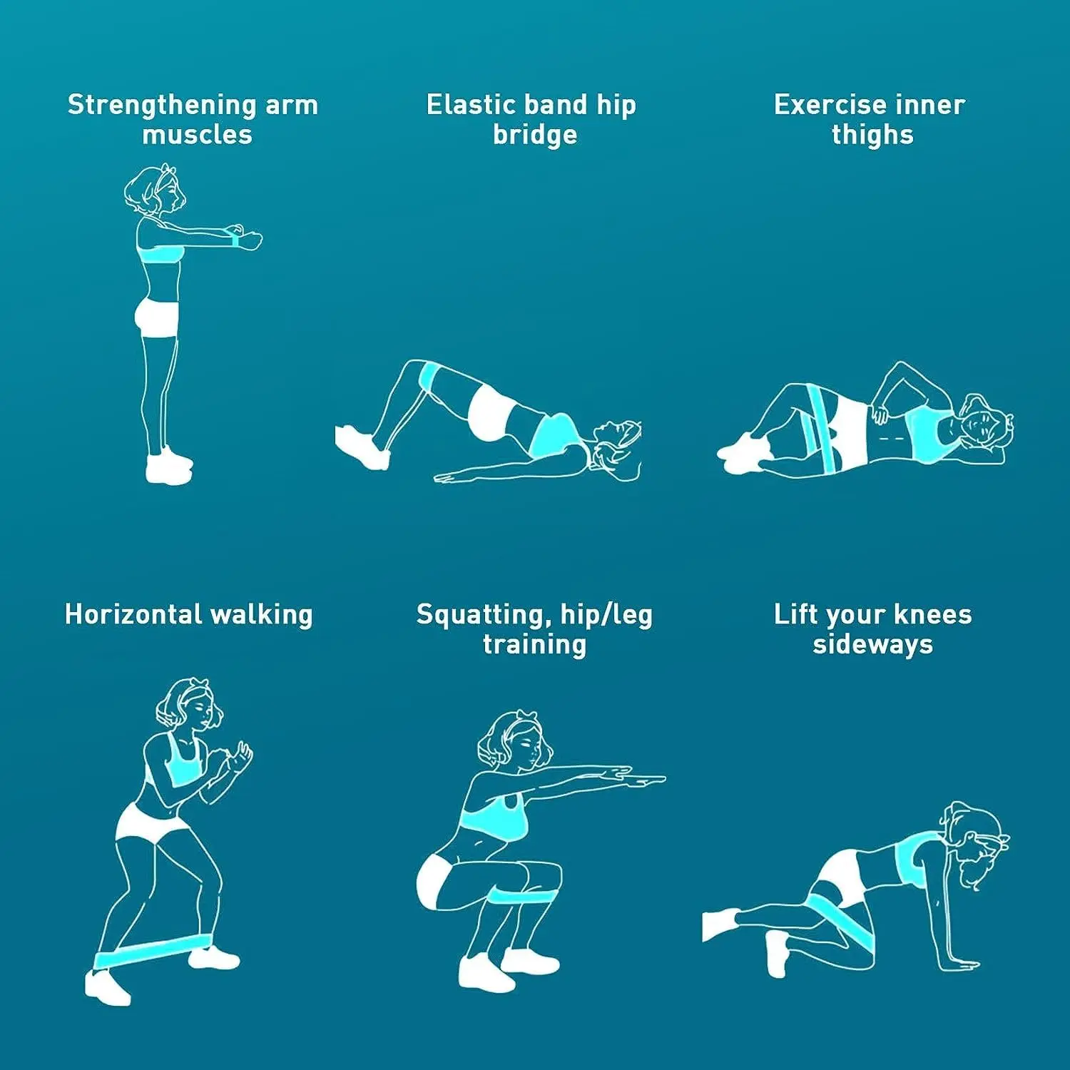 Унисекс Противоскользящие Эластичные Ленты Для Приседаний Поднимающие Ноги