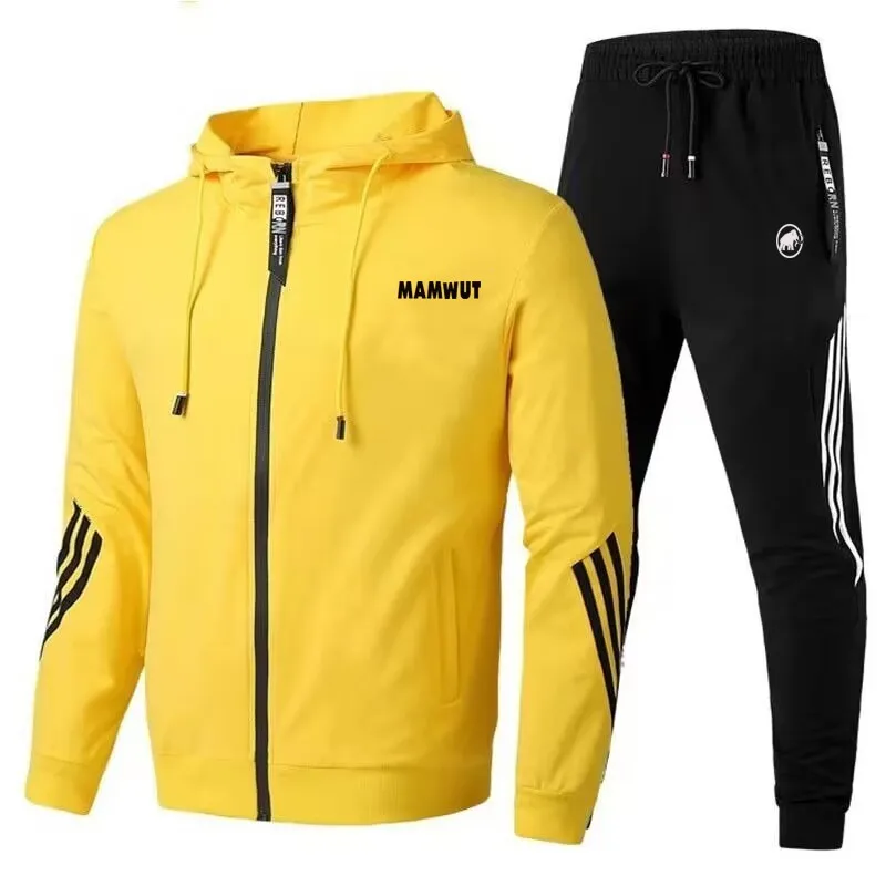 2023 Spring And Autumn Men's Suit Hoodie Top + Pants Zipper Sweatshirt Casual Men's Sportswear Set