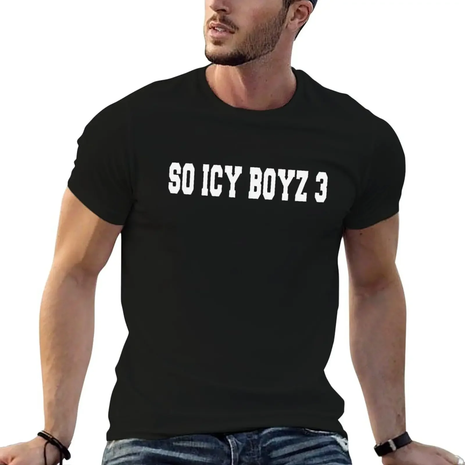 Футболка Big Scarr Merch So Icy Boyz футболки с рисунком аниме рэпера мужская тренировочная