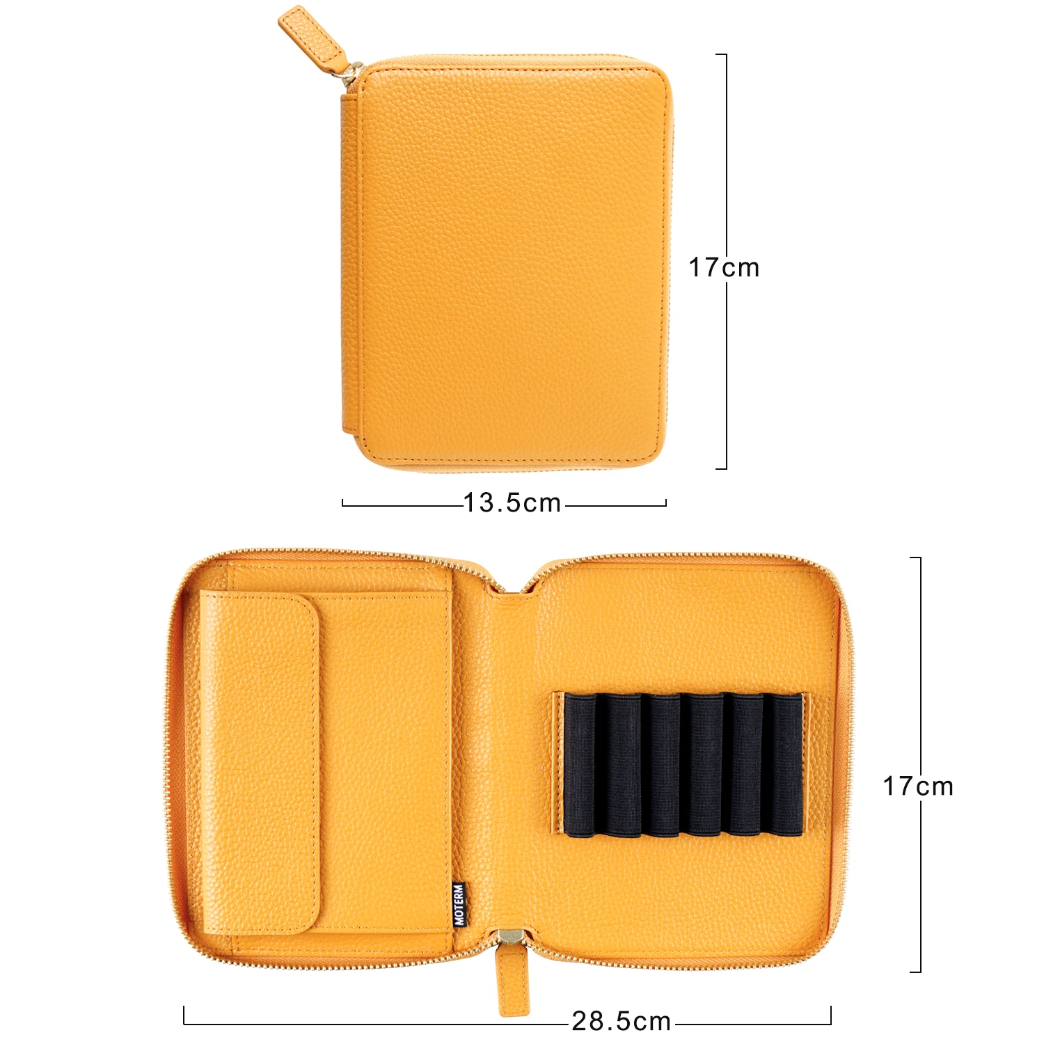 Чехол для перьевой ручки Moterm на молнии чехол из натуральной кожи с 6 отделениями