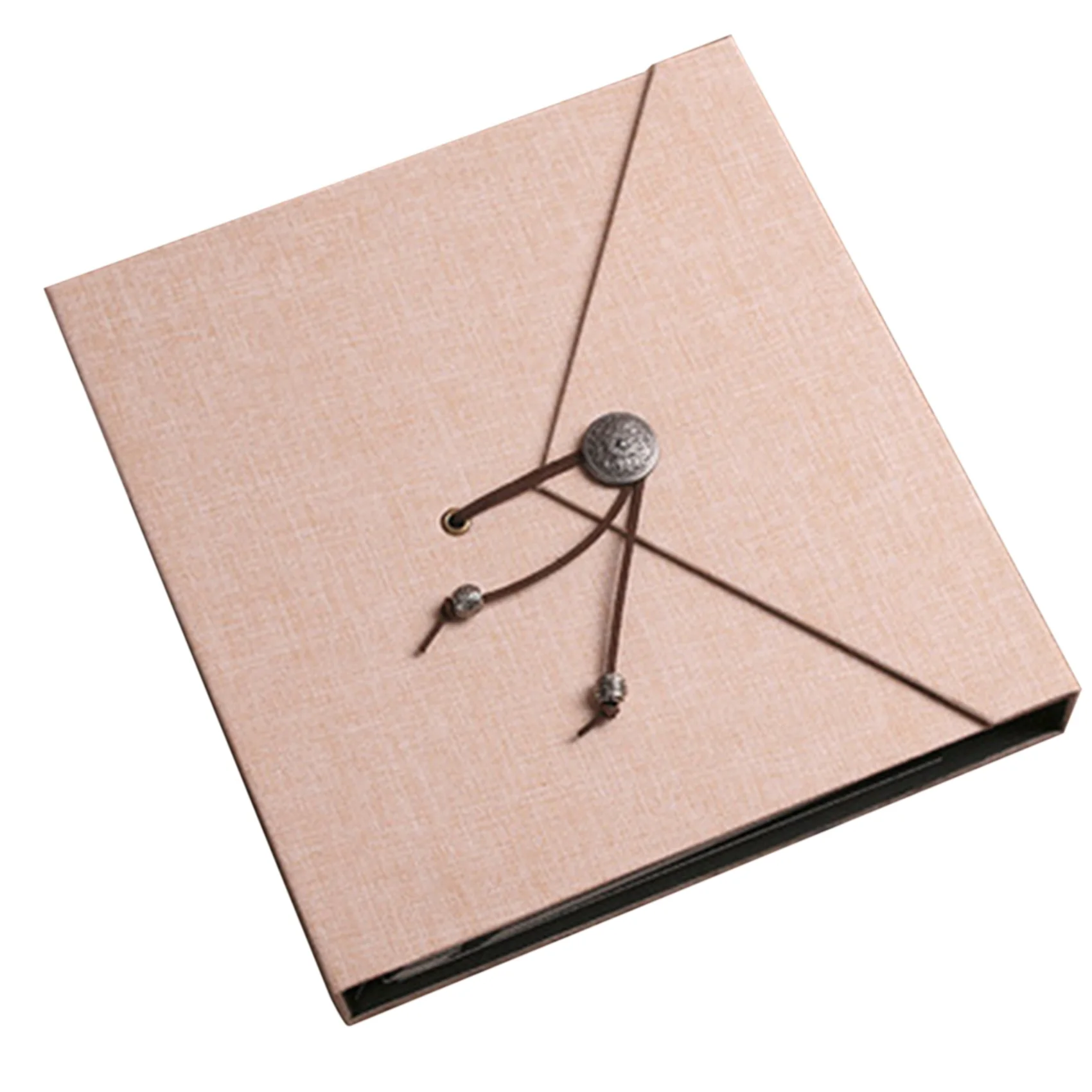 

Photo Album Self Adhesive, Self-Stick Page Picture Album Vintage Inspired Cover, Hand Made DIY Albums (Creamy-White)