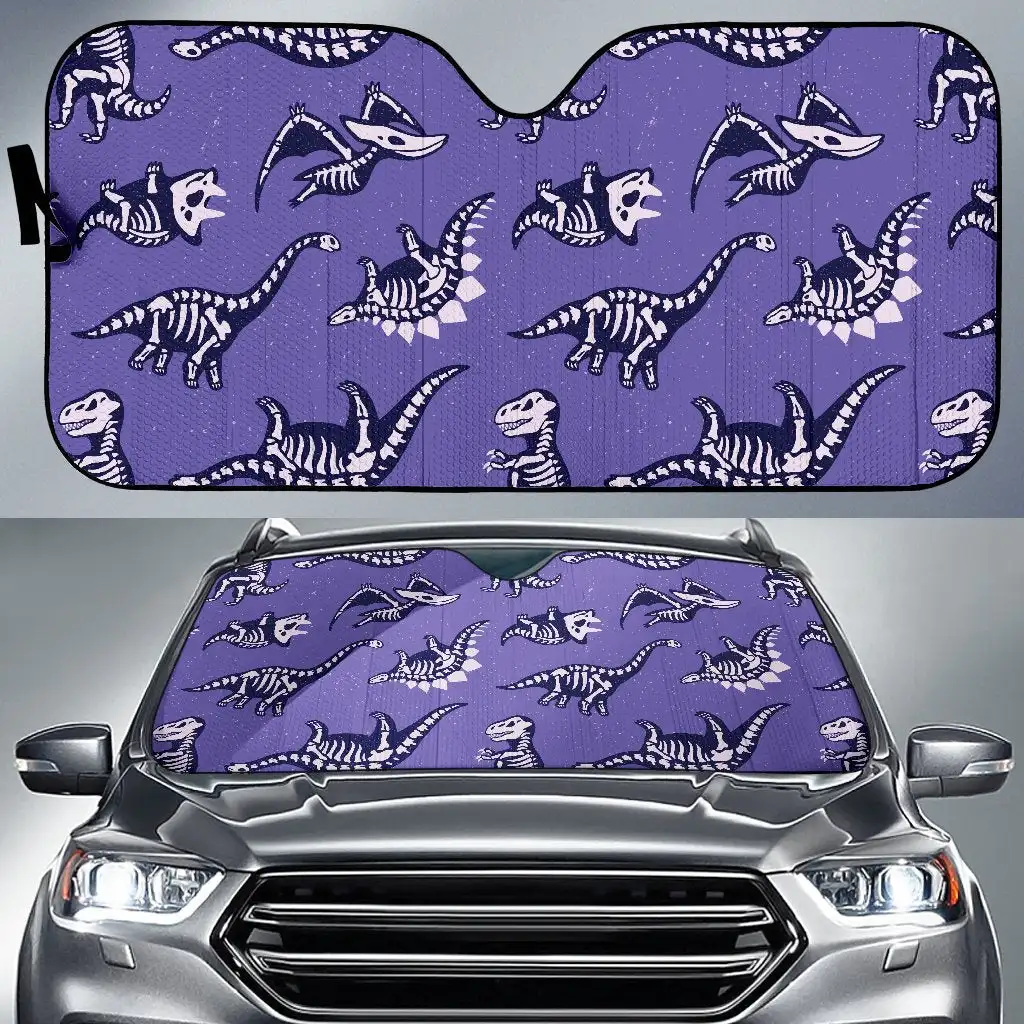 

Dinosaur T rex Print Pattern Auto Sun Shade Car Windshield Window Cover Sunshade