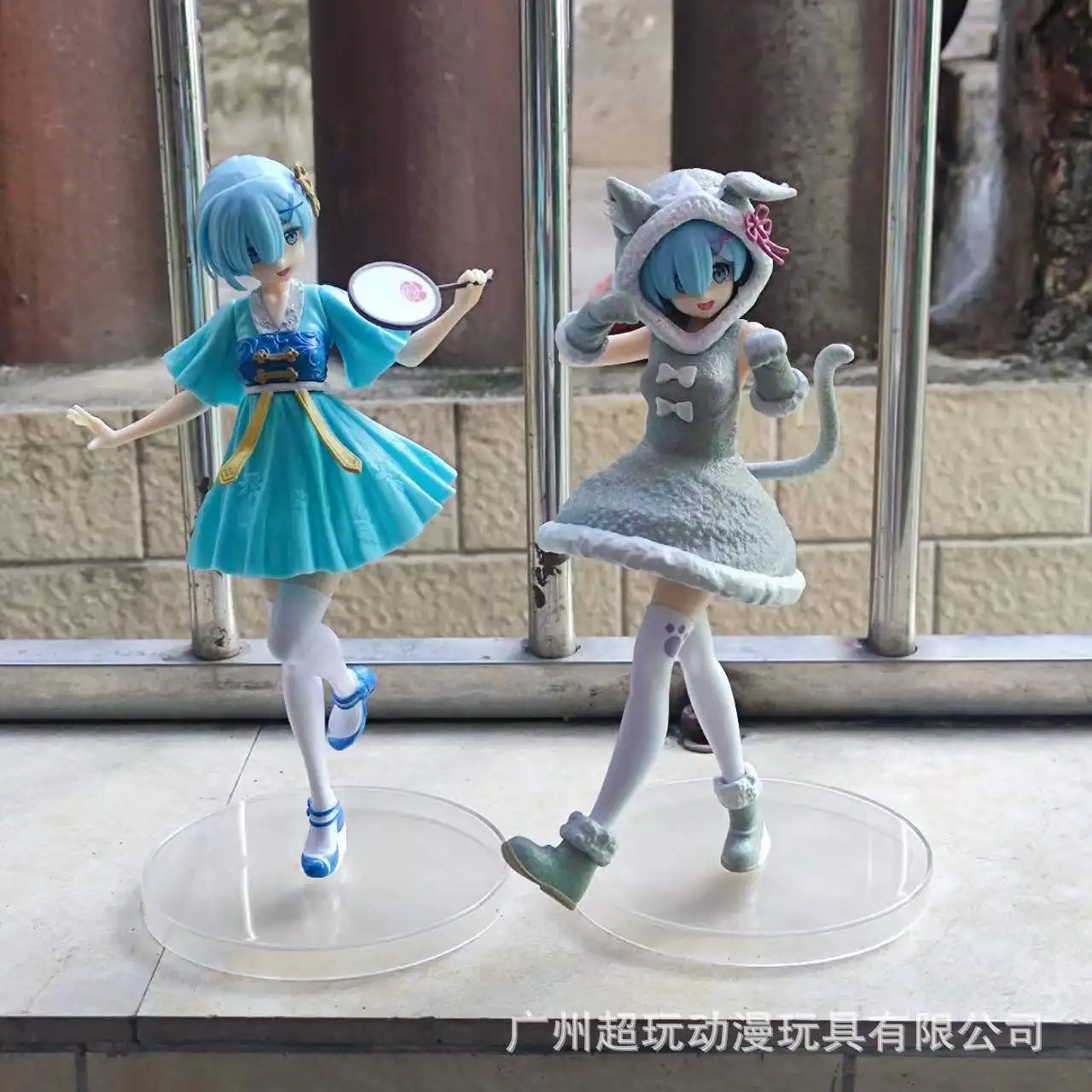 

22CM Rem Ram Figure Re:Life In A Different World From Zero Anime Figure Kawaii Girl Dress Rem PVC Statue Collection Model Toys